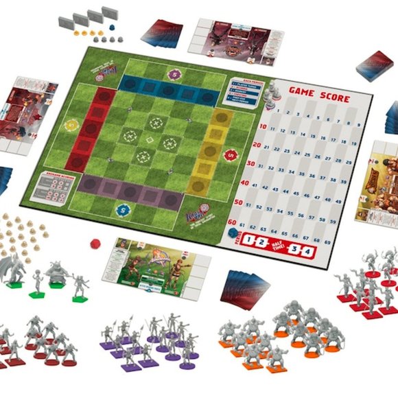 Game Kaosball Fantasy Sport w/ miniatures Eric M. Lang nib - Picture 2 of 2